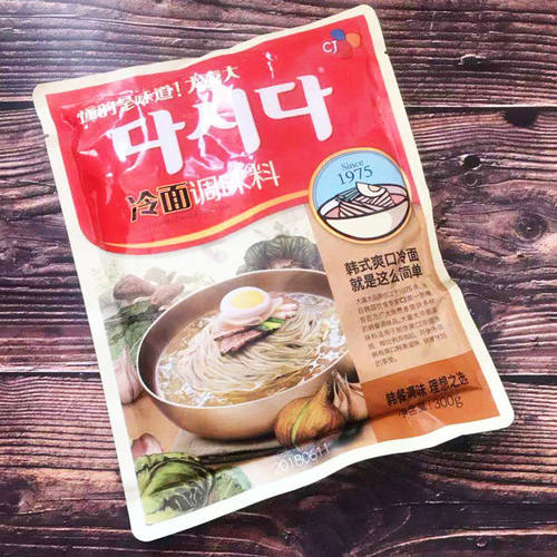 韩国风味希杰CJ冷面粉韩式冷面温面调料煲汤拌馅调味料300g