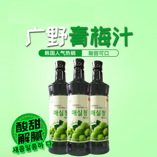韩国广野青梅汁西梅汁饮料兑水兑酒网红料理用浓缩果汁酸甜果汁