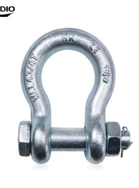 晟雕美式弓形卸扣带起重卡扣卡环镀锌卸扣高强度吊装配件外置螺母