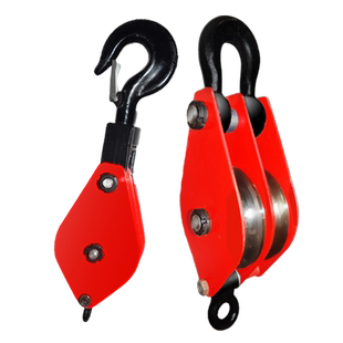 晟雕起重工具双轮起重滑车动滑轮组吊环吊钩两轮起重滑车5吨到20t