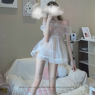 感性词典：私房宫廷风睡裙性睡衣仙女感蕾丝火辣制服诱惑内衣套装