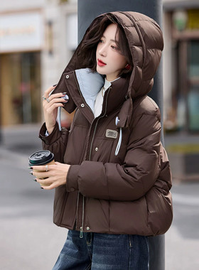 爆款羽绒服女士短款冬装加厚外套