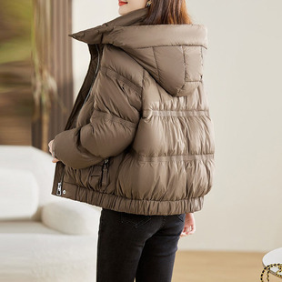 2025年新款短款羽绒服女冬小个子时尚高端洋气休闲连帽袄加厚外套