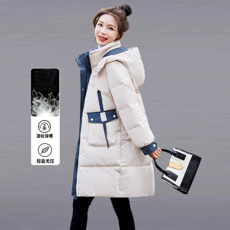 时尚洋气羽绒服女中长款冬季2025