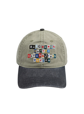 Xotic官方 oarism拼贴刺绣弹幕鸭舌帽重水洗春夏原创户外寇克船长