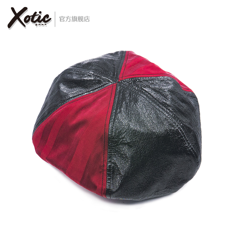 贝雷帽xotic绸缎时尚春夏