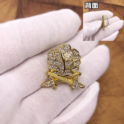 普鲁士钻石金银双剑橡树叶徽章德意志铁十字胸针骑士勋章奖章挂件