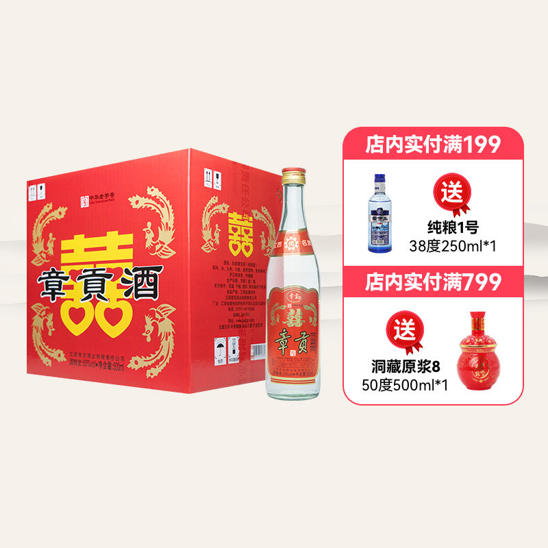 江西赣州章贡酒厂光瓶口粮酒浓香型高度白酒50度500ml*12瓶整箱装怎么看?