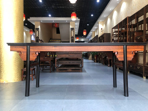 天香倾城 东非黑黄檀大果紫檀条案紫光檀缅甸花梨平头案明式家具