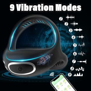 APP Bluetooth Male Penis Vibrator Cockring Cock ring for Men