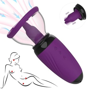 Nipple Sucking Massager Simulation Tongue Vibrator Sex Shop