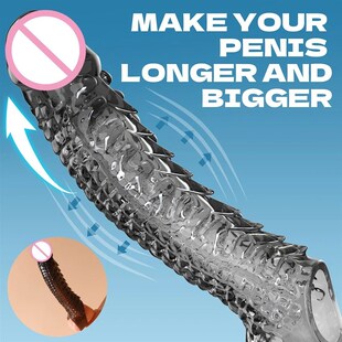 Cock Ring Vibrator Penis Sleeve Penis Enlargement Granule