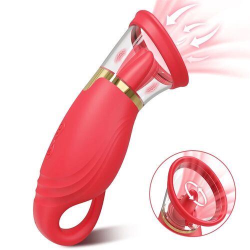 Tongue Licking Sucking Vibrator for Women Clitoris Vacuum