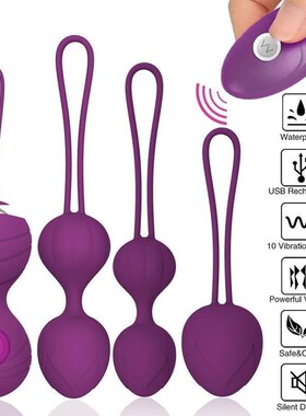 5pcs Vagina Exercise Kegel Balls Kit Ben Wa Balls 10Speed Vi