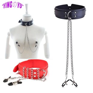 BDSM Bondage Restraint Equipment Metal Chain Nipple Clamp