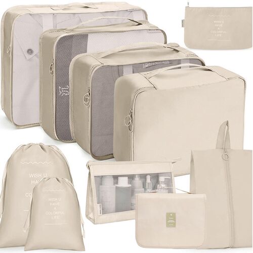 Travel luggage storage bag set 9pcs Organizer Bag packing