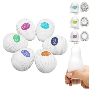 6Pc/Lot Wavy Eggs Male Masturbator Artificial Vaginas Real P
