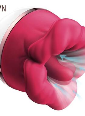 Women Vibrator Clitoris Tongue Licking Nipple Vagina Sucking