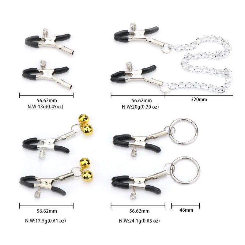 1Pairs Flirting Sex Toys Of Metal Fantasy Nipple Clamp with