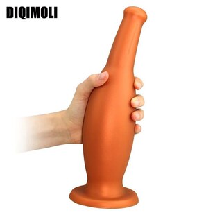 Liquid Silicone Oversized Anal Plug Dildos Wine Bottle Anal