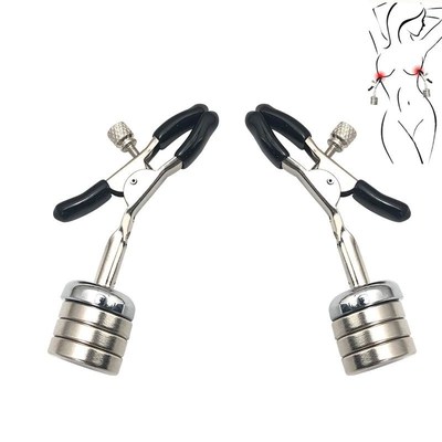 Magnetic nipple clips metal female Nipple clamps breast