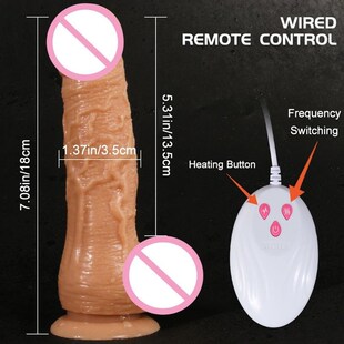 Thrusting Realistic Dildo Telescopic Vibrator Sex Toys For W