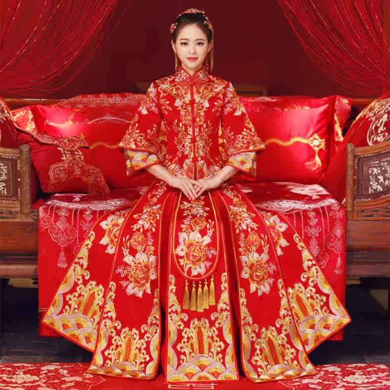 长裙古代秀禾服复古婚纱礼服敬酒中式情侣装中国风男女结婚春款婚|ruв категории Женская одежда, Cвадебные платья, ципао - от Buy2taobao.com для оказания профессиональной услуги покупки агента Taobao