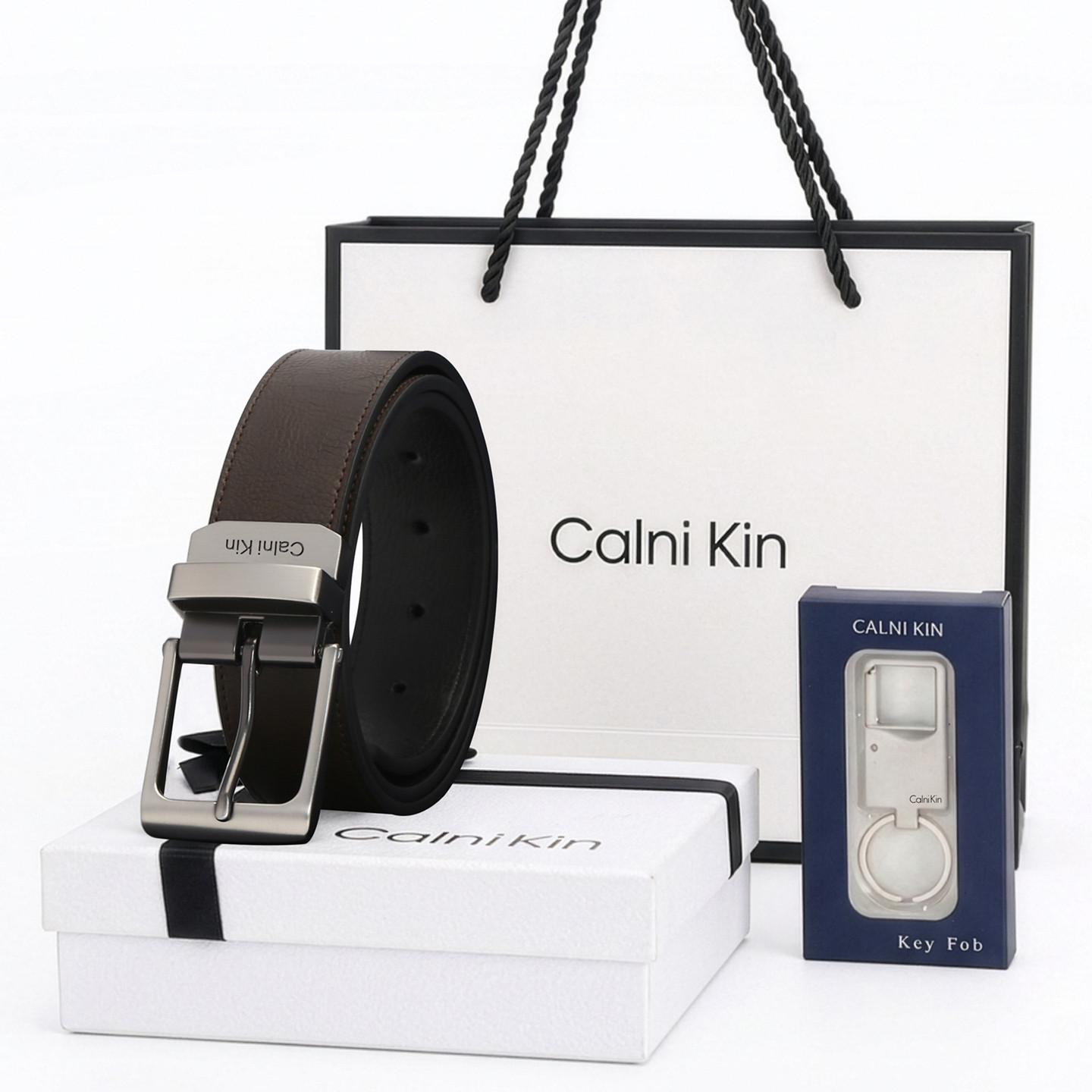 CalniKin皮带男真皮年轻人高档牛仔裤腰带纯牛皮轻奢针扣裤带休闲