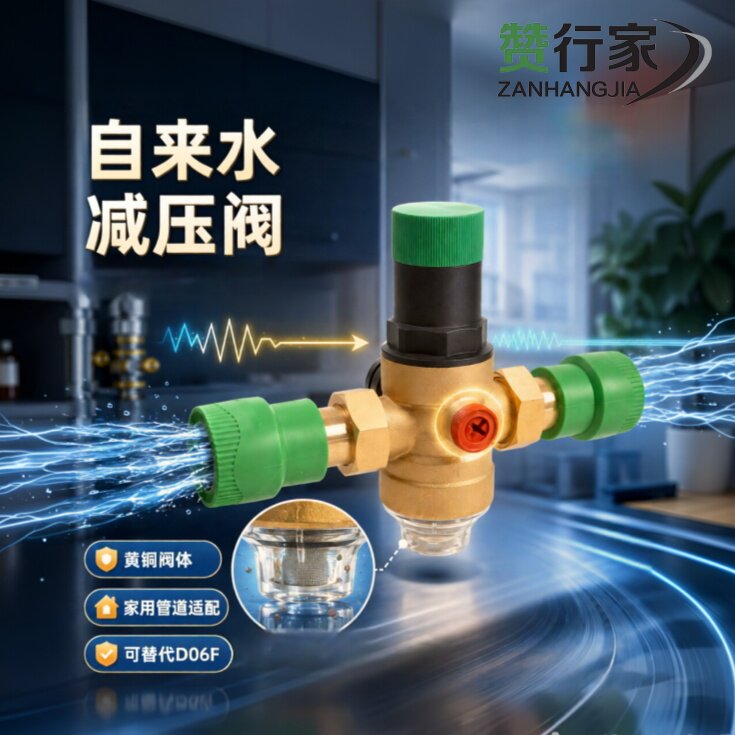 PPR25自来水减压阀热熔快装 可调式洗碗机稳压净水机调压恒压阀