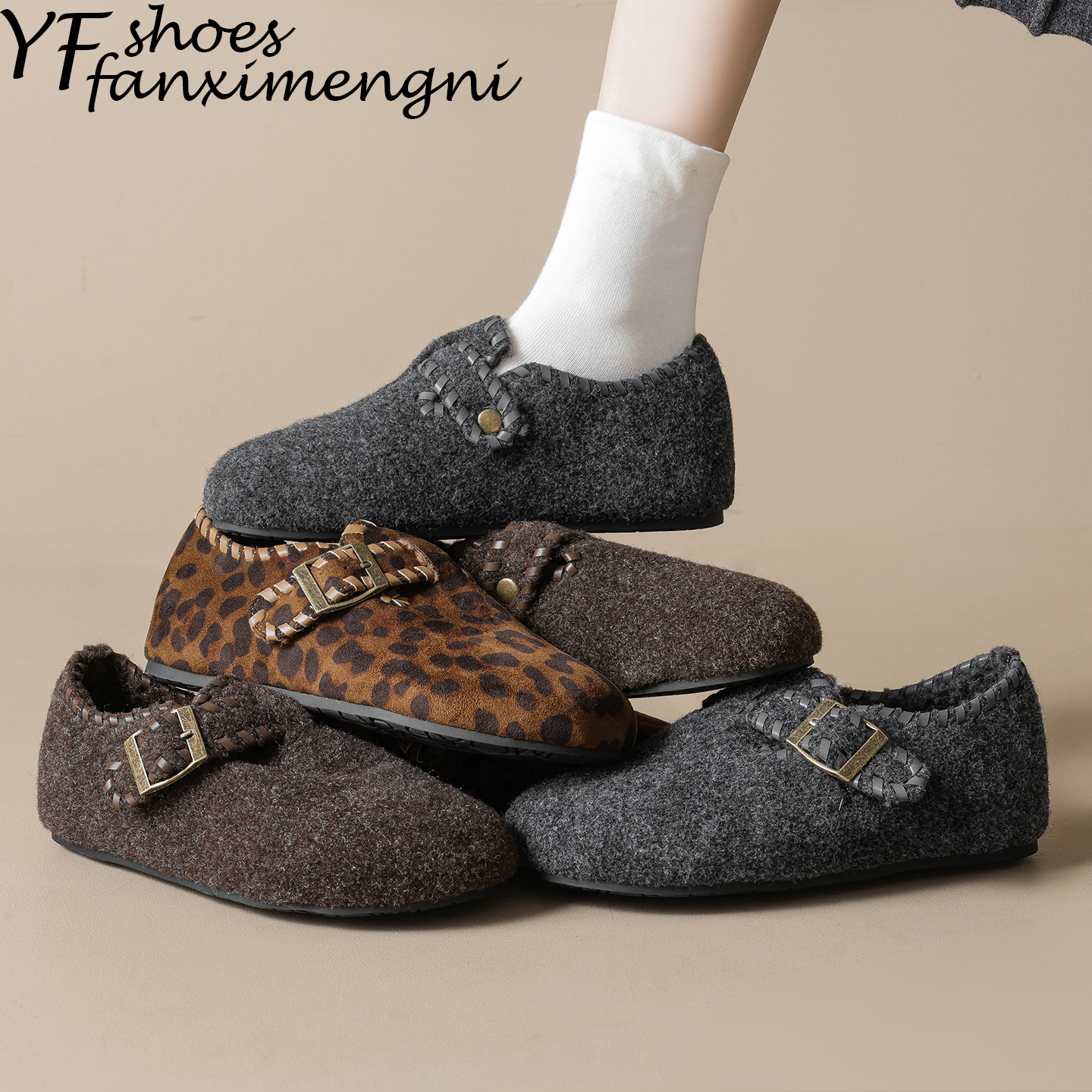 【现货秒发！】厚底加绒勃肯鞋女