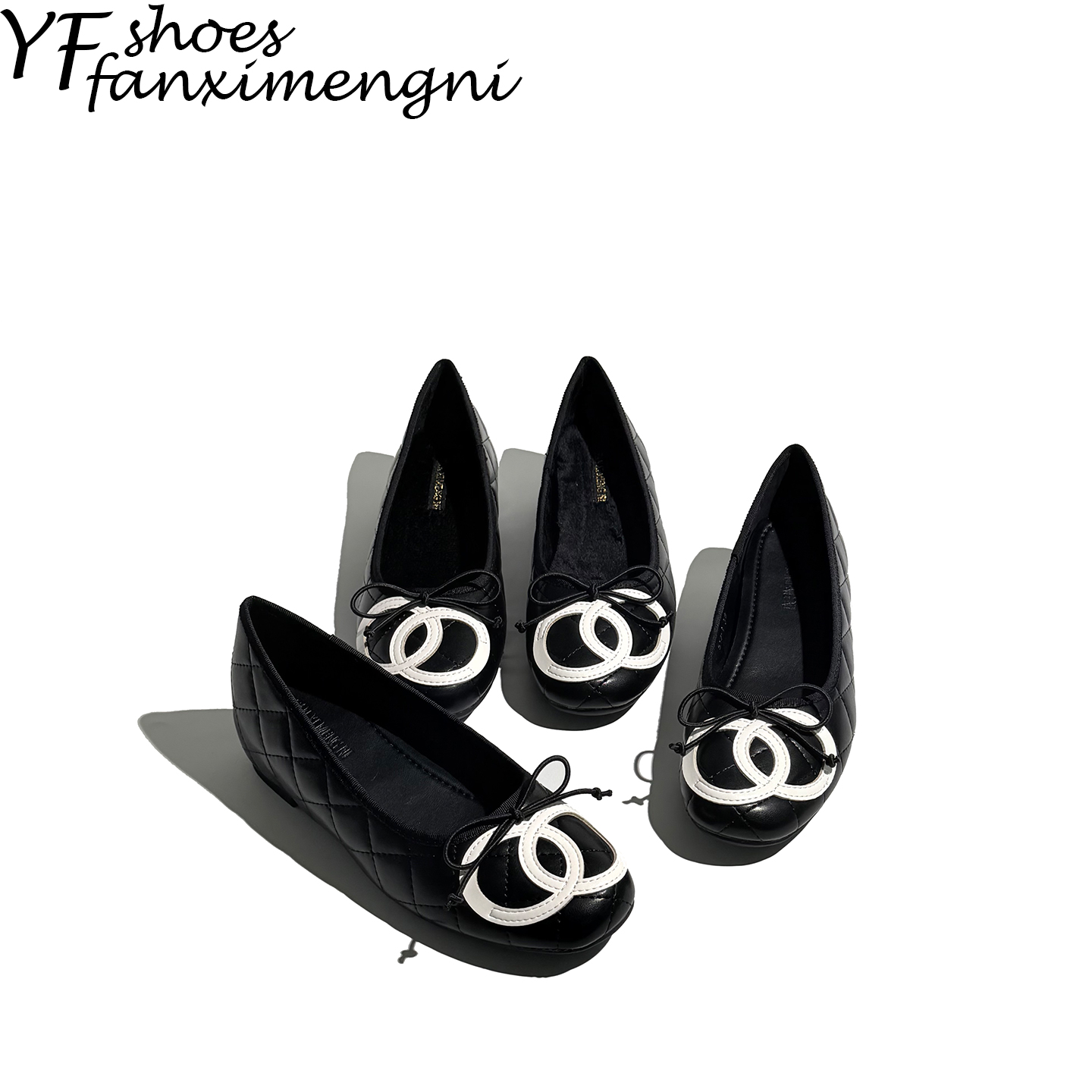 内增高圆头小香风浅口单鞋女