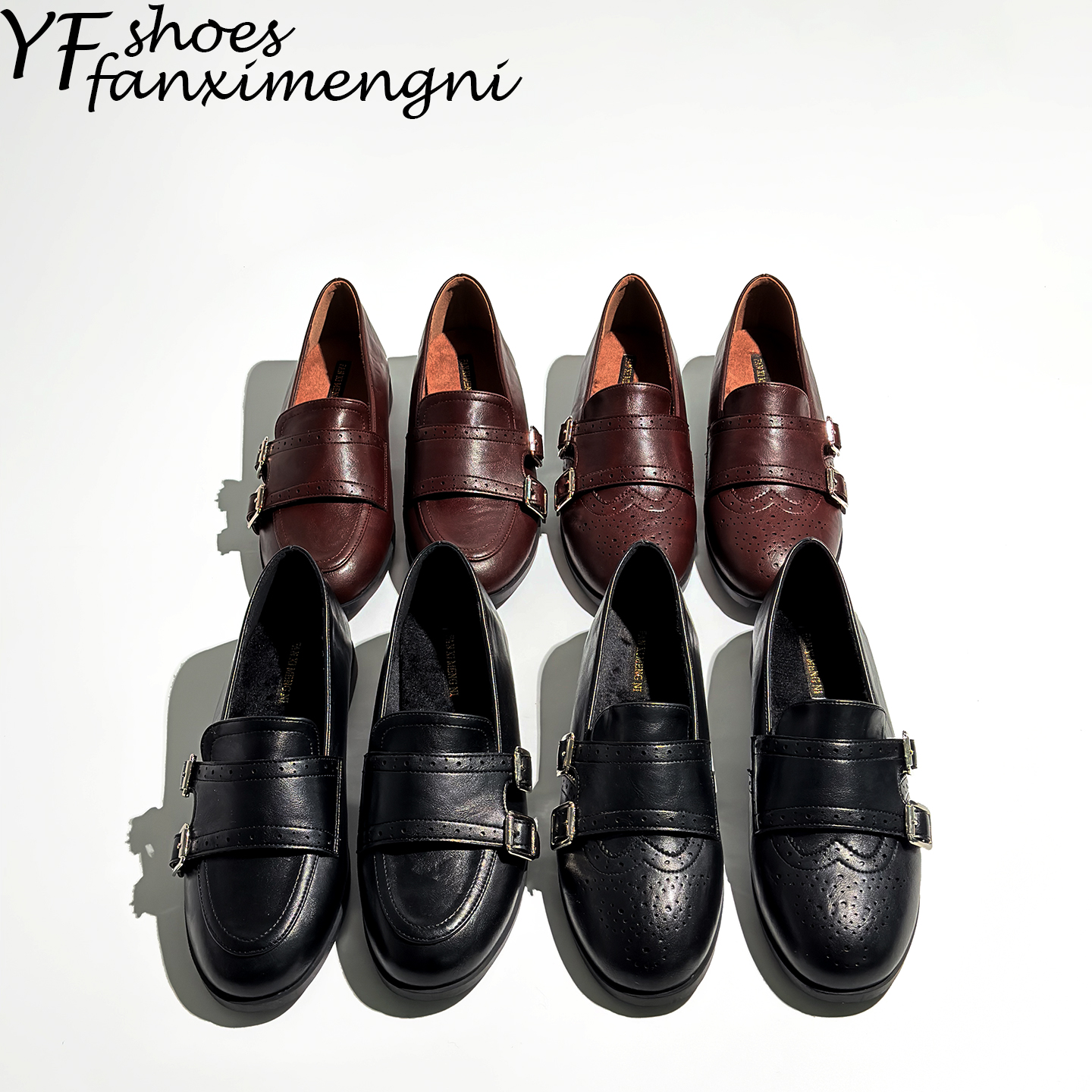 雕花布洛克玛丽珍英伦乐福鞋女