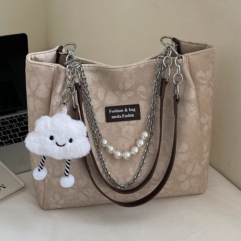 时尚设计感大容量包包2025新款女士单肩包小众百搭通勤上班托特包