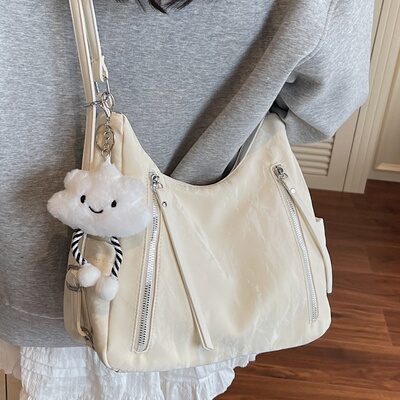 高级感小众设计斜挎双肩托特包