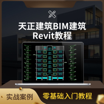 CAD Tianzheng building tutorial BIM building design Revit building construction zero foundation self study tutorial