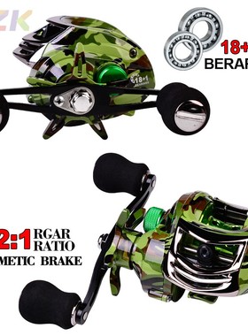 PROBEROS新款金属水滴轮18+1轴路亚鱼线轮7:2:1海钓渔轮高端DW1k2