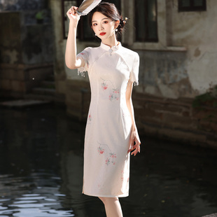新中式改良版旗袍裙女2025新款年轻款少女学生小个子气质高端显瘦