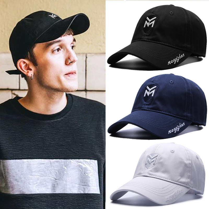 软顶my帽子男春秋韩版潮棒球帽大头围潮牌女休闲百搭遮阳帽鸭舌帽