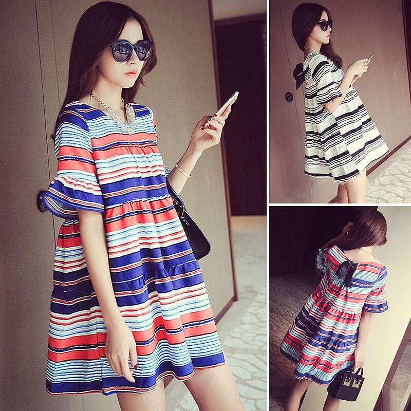 200 Add fertilizer XL Women's wear mm Korean Edition Show thin Doll dress Fat sister Cotton and hemp Dress ladyin the Women's clothing/Boutique , Large size women  category - from Buy2taobao.com to provide professional Taobao agent buy service