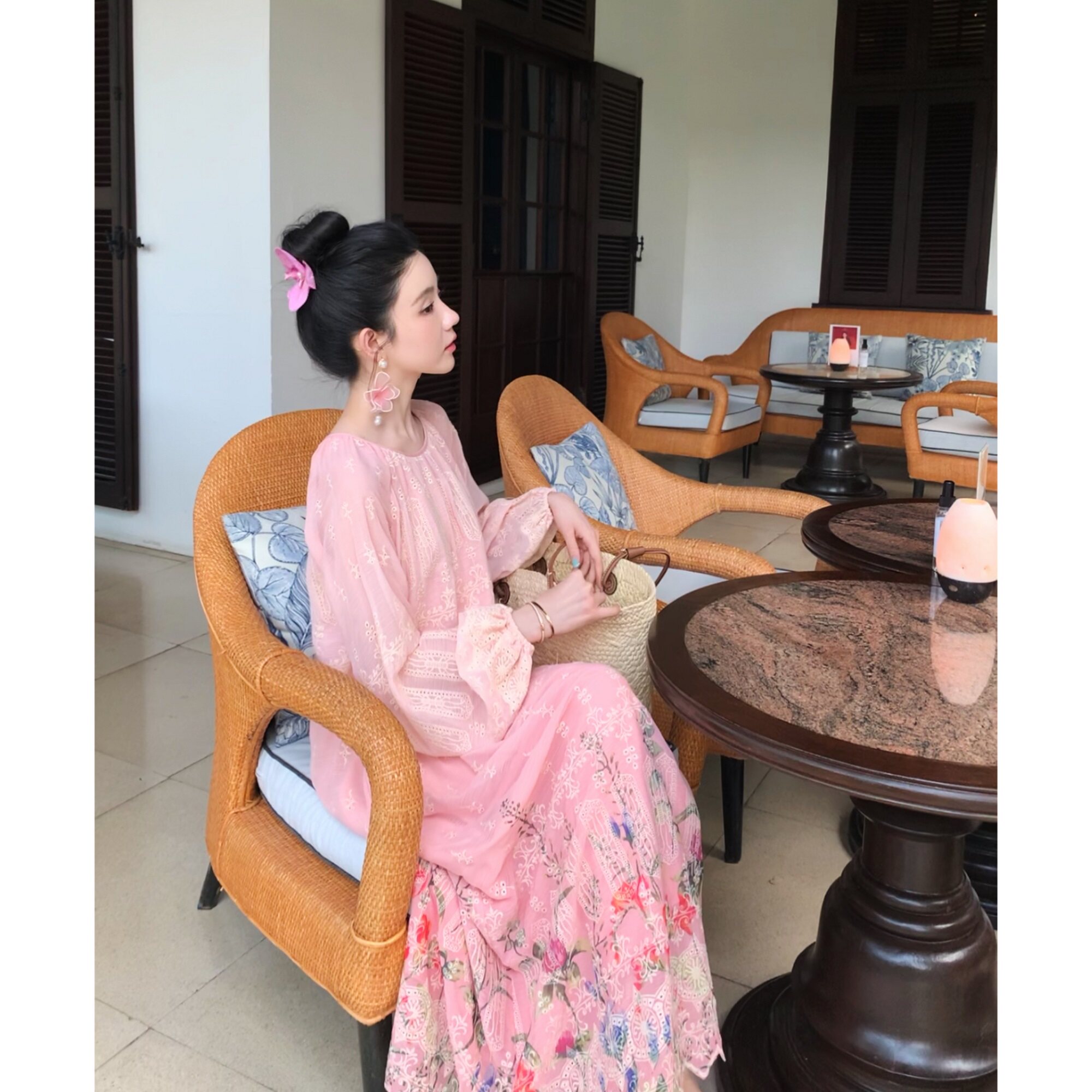 Zwinnie/詹维尼【珊瑚粉刺绣-新春独家系列】连衣裙 GYT202601