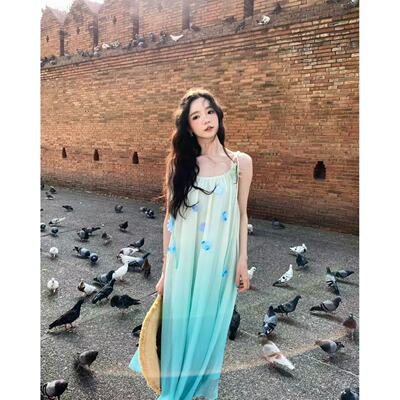 Zwinnie/詹维尼【蔚蓝-新春独家系列】吊带裙 GYT202609