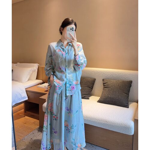 Zwinnie/詹维尼【海屿】含吊带松紧腰半裙套装 GYT202652