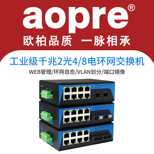 欧柏工业级管理型交换机导轨式