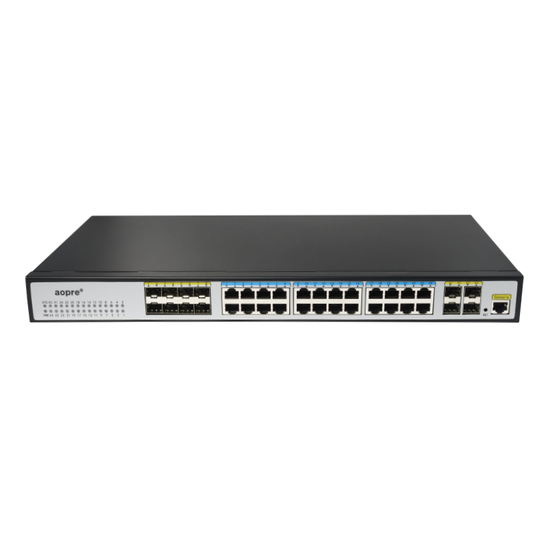 aopre管理型交换机千兆8光16电+4万兆光光电复用T5816G4TS-M-SFP万兆光纤口二层Web网管企业级网络交换机监控