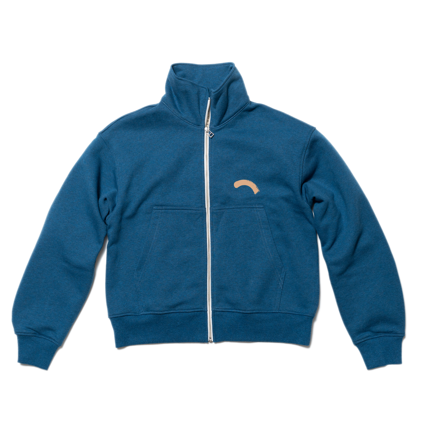 nothing.cn女小高领拉链开衫卫衣