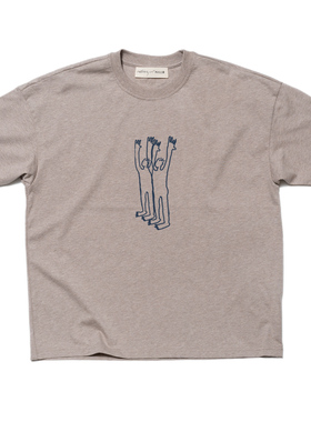 nothing.cn/超宽松重磅230克厚圆领短袖日常T恤/松chillax