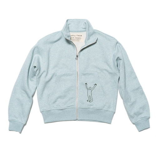 女小高领拉链开衫磨毛nothing.cn