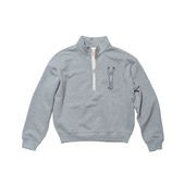 松chillax 宽松男女同款 nothing.cn 半拉链高领套头磨毛加厚卫衣