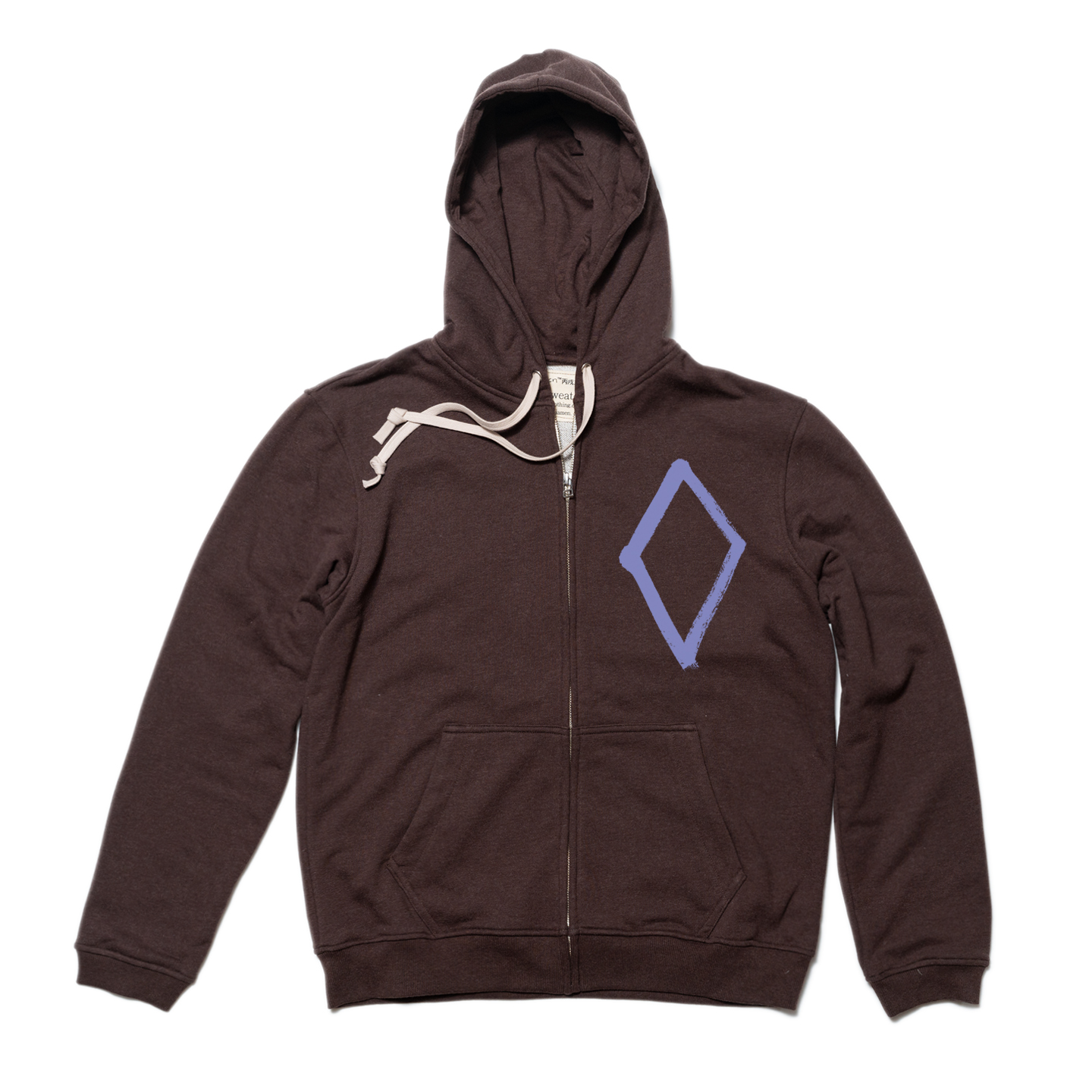 nothing.cn/男款连帽拉链开衫卫衣/350克厚毛圈卫衣布/“十九年”