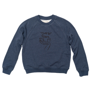 插肩袖 over 宽松款 男女同款 套头卫衣350克毛圈布 nothing.cn